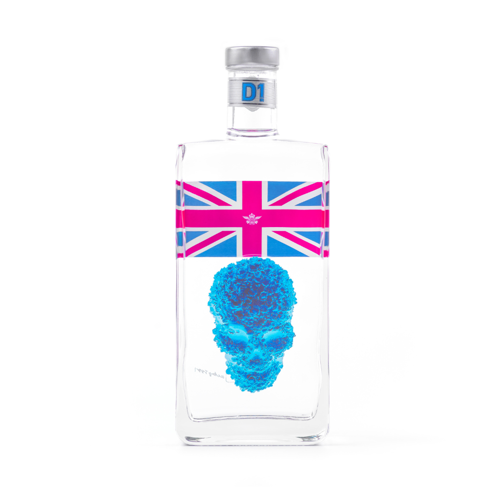 d1 london gin back of bottle